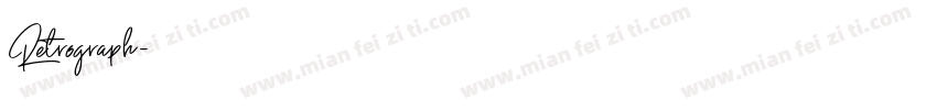 Retrograph字体转换