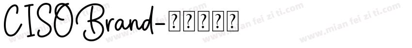 CISOBrand字体转换
