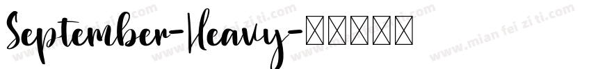 September-Heavy字体转换