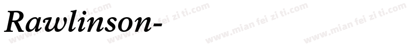 Rawlinson字体转换