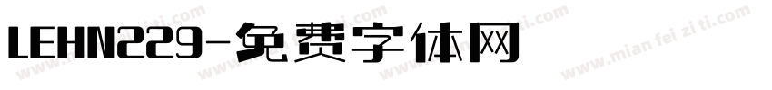 LEHN229字体转换