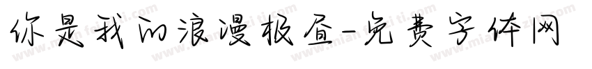 你是我的浪漫极昼字体转换