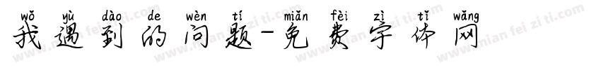 我遇到的问题字体转换