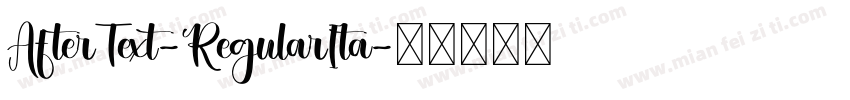 AfterText-RegularIta字体转换