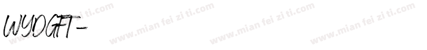 WYDGFT字体转换