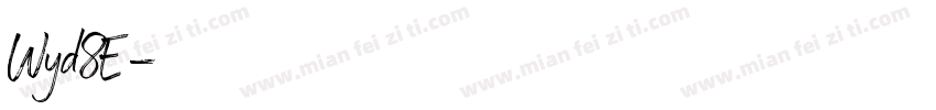 Wyd8E字体转换