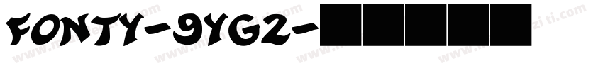 Fonty-9yg2字体转换
