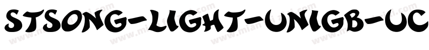 STSONG-Light-unigb-ucs2字体转换