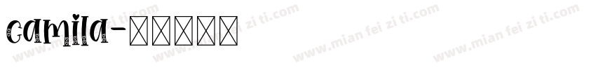 camila字体转换