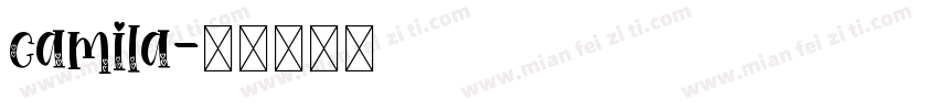 camila字体转换