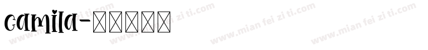 camila字体转换