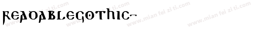 ReadableGothic字体转换