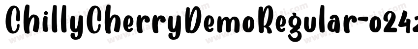 ChillyCherryDemoRegular-o24z字体转换