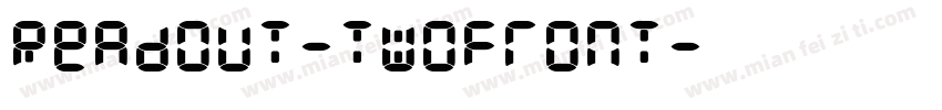 Readout-TwoFront字体转换