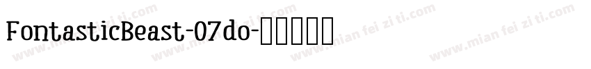 FontasticBeast-O7do字体转换
