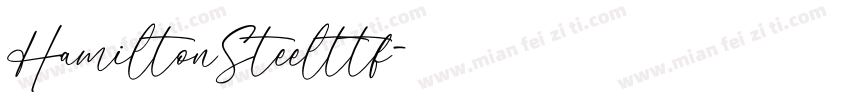HamiltonSteelttf字体转换