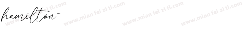 hamilton字体转换