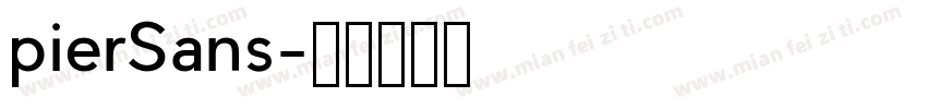 pierSans字体转换