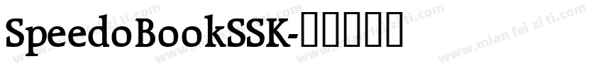 SpeedoBookSSK字体转换