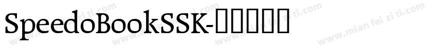 SpeedoBookSSK字体转换