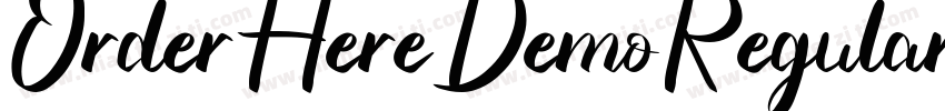 OrderHereDemoRegular字体转换