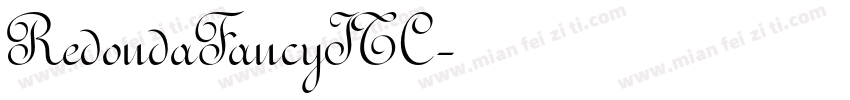 RedondaFancyITC字体转换