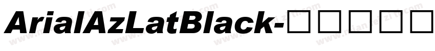 ArialAzLatBlack字体转换