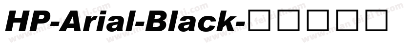 HP-Arial-Black字体转换