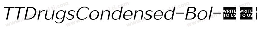 TTDrugsCondensed-Bol字体转换