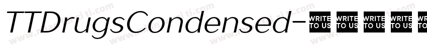 TTDrugsCondensed字体转换