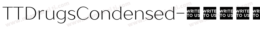 TTDrugsCondensed字体转换