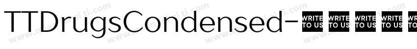 TTDrugsCondensed字体转换