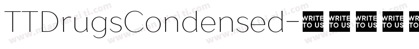 TTDrugsCondensed字体转换