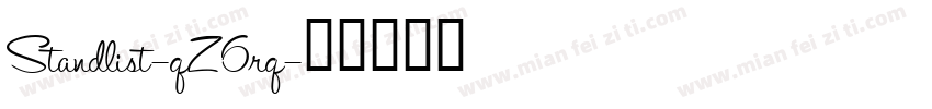 Standlist-qZ6rq字体转换