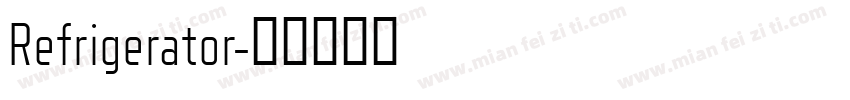 Refrigerator字体转换