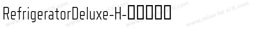 RefrigeratorDeluxe-H字体转换