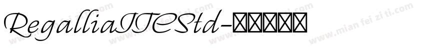 RegalliaITCStd字体转换