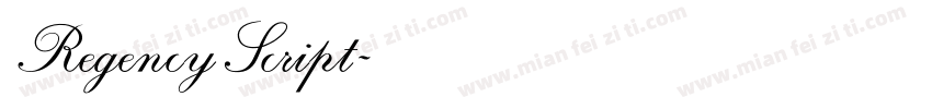 RegencyScript字体转换