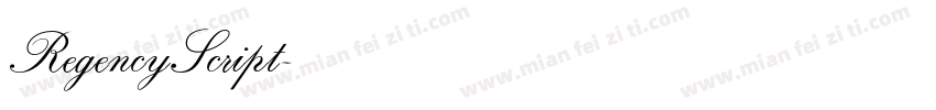 RegencyScript字体转换