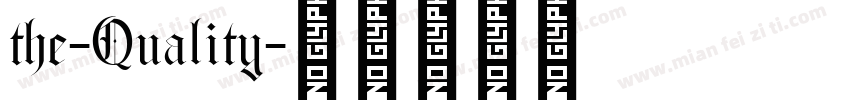 the-Quality字体转换