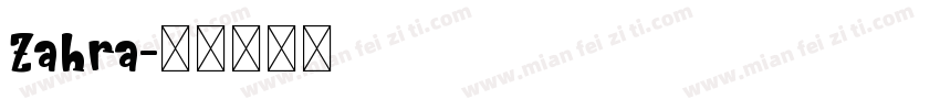 Zahra字体转换