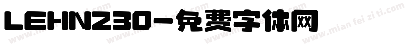 LEHN230字体转换