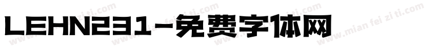 LEHN231字体转换