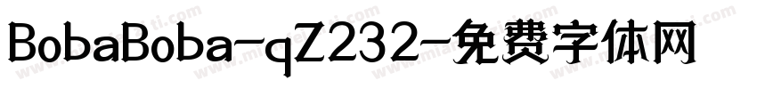 BobaBoba-qZ232字体转换
