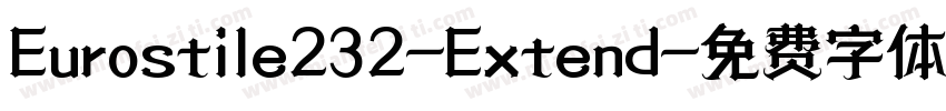Eurostile232-Extend字体转换