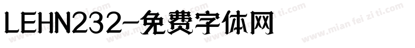 LEHN232字体转换