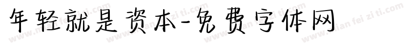 年轻就是资本字体转换