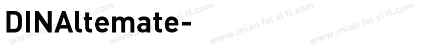 DINAltemate字体转换