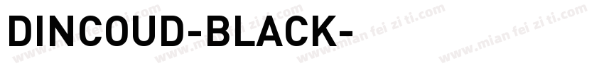 DINCOUD-BLACK字体转换