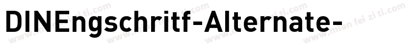 DINEngschritf-AIternate字体转换